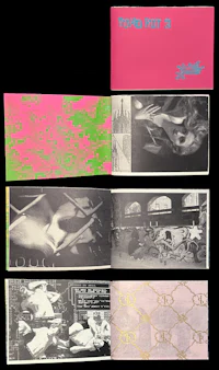 a pink and green book with a pink and green cover