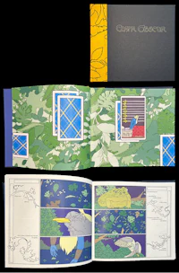 a book with a picture of a frog and a flower